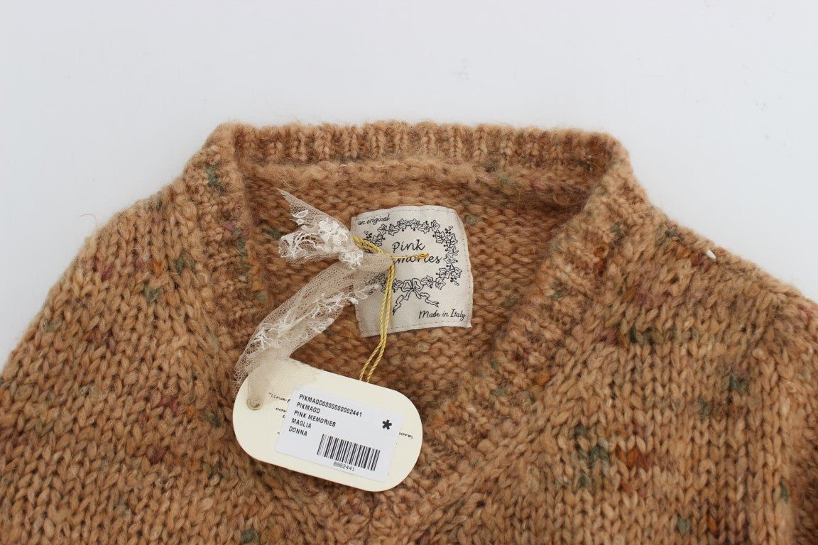 Brown knitted sweater with tag