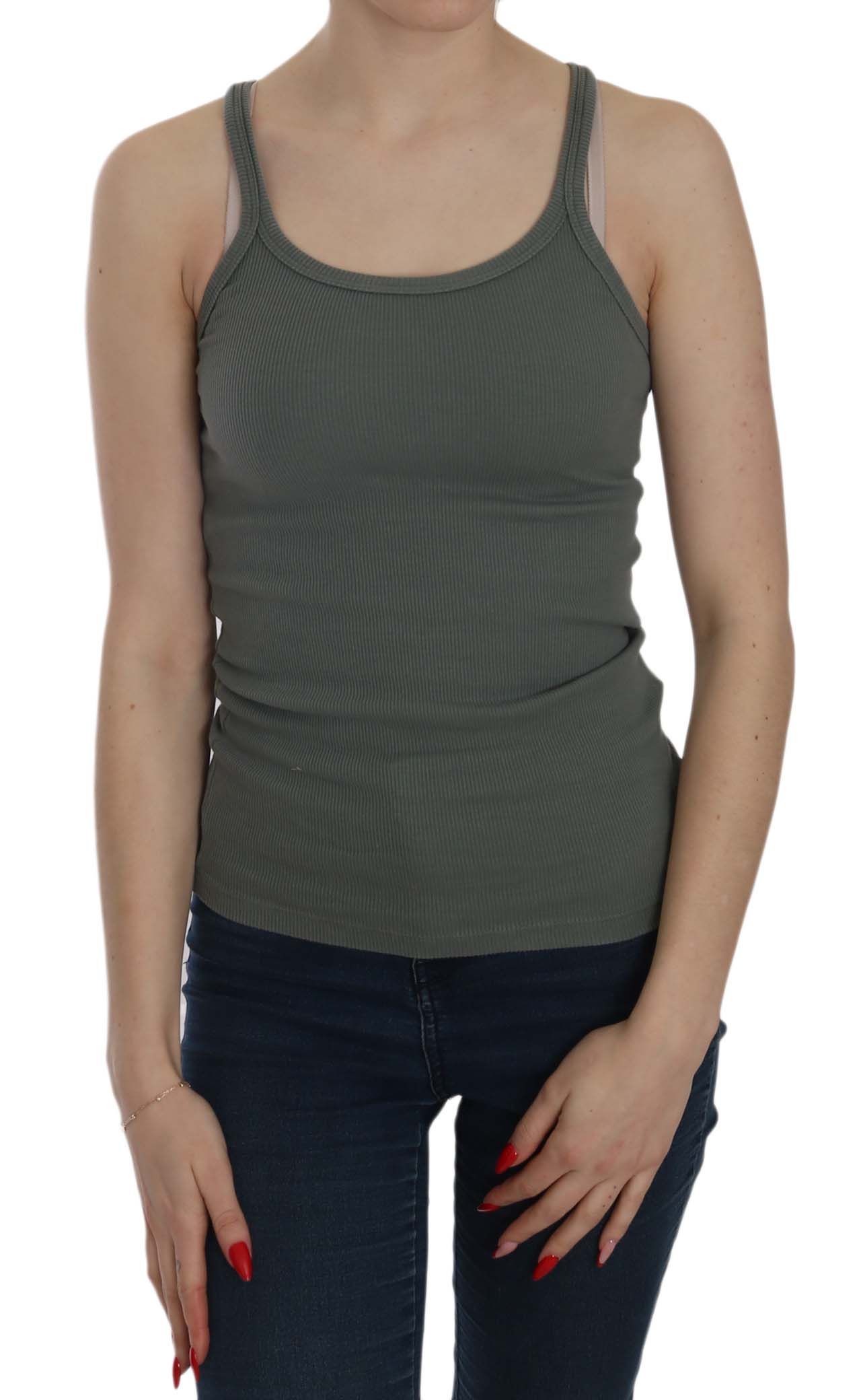 Woman wearing a tank top