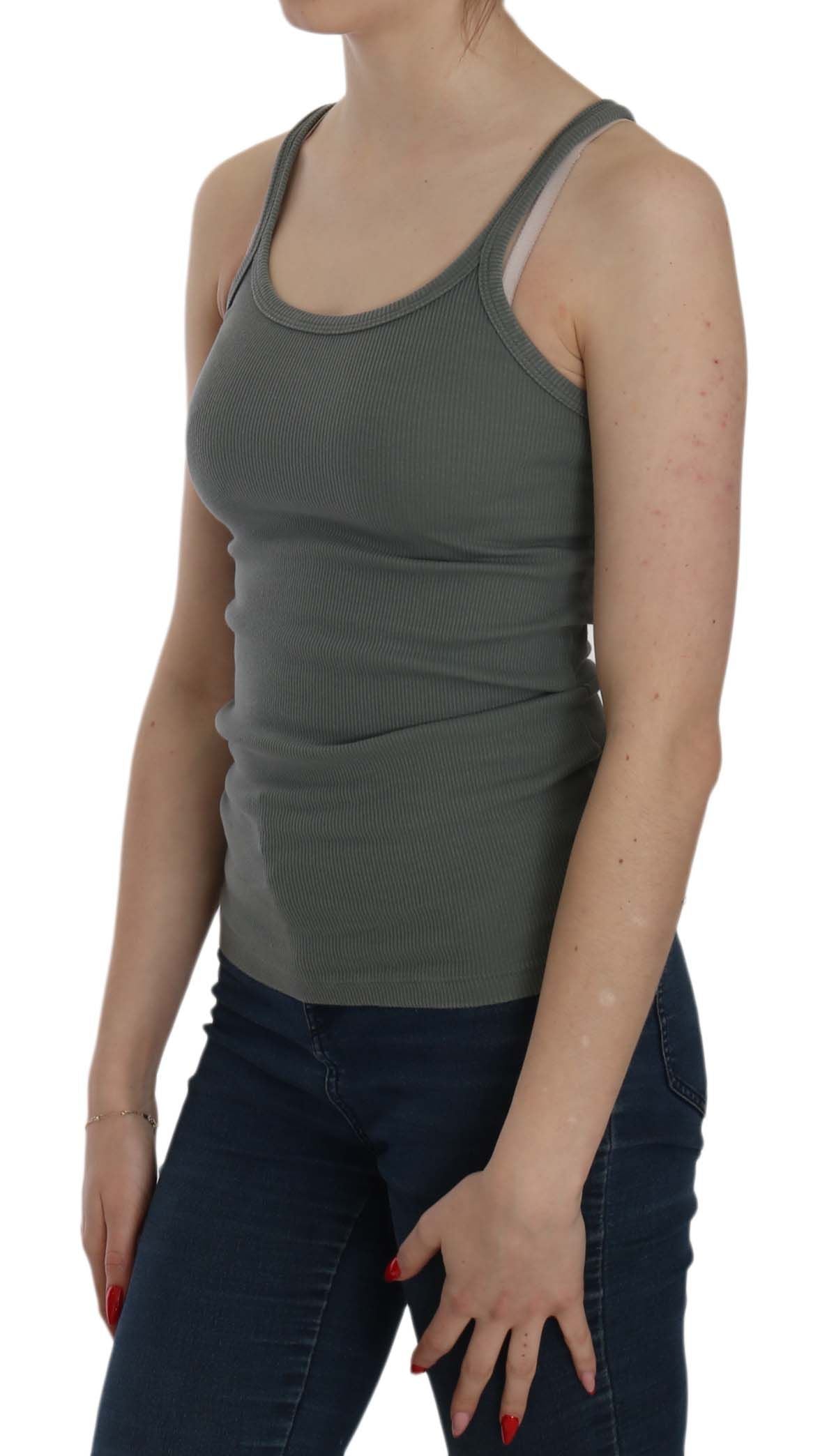 Woman wearing a tank top