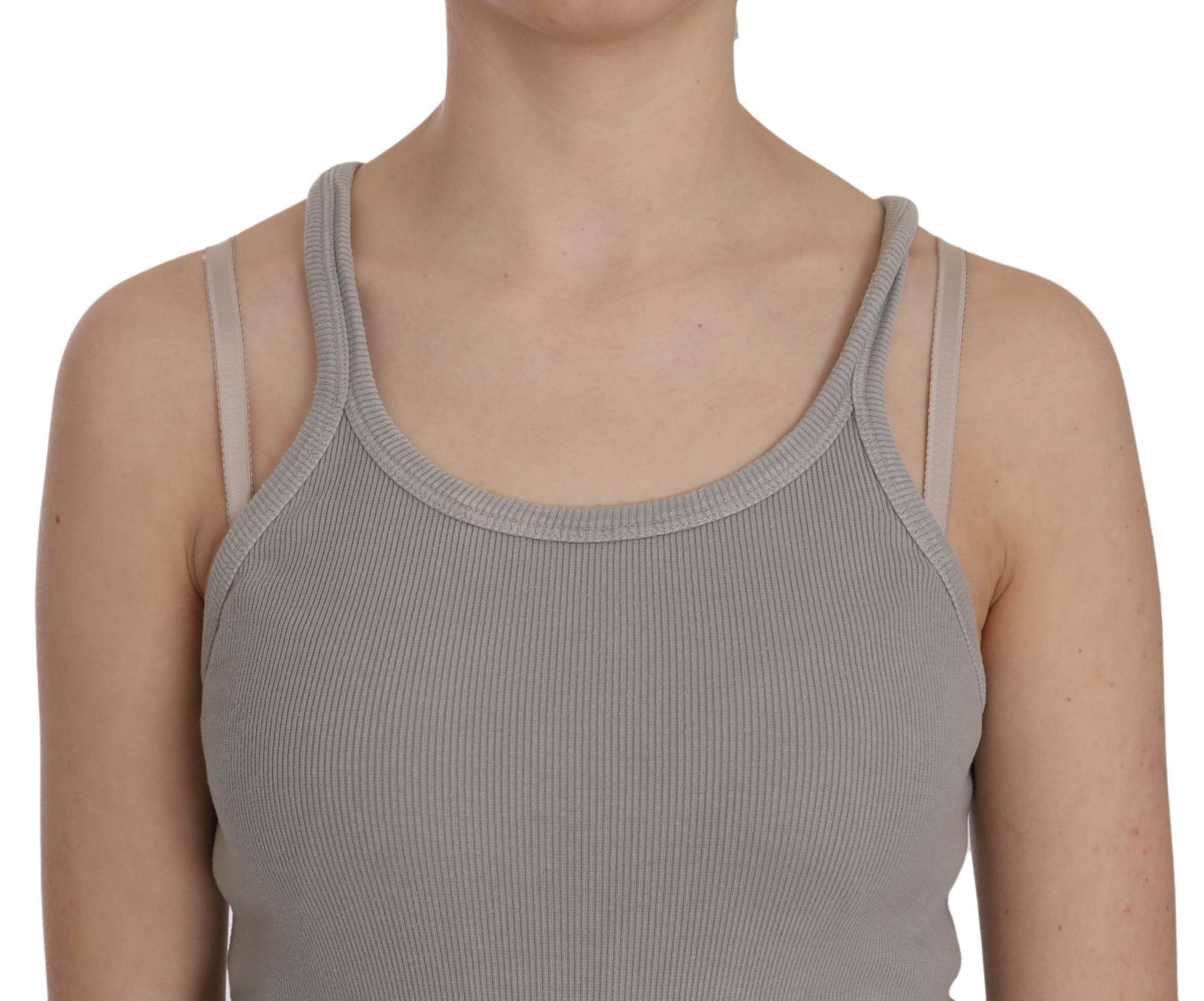 Grey tank top on a mannequin torso