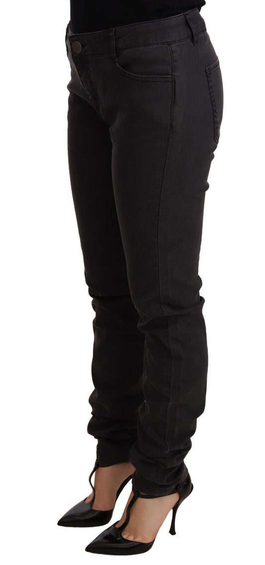 Pair of dark blue jeans on a mannequin