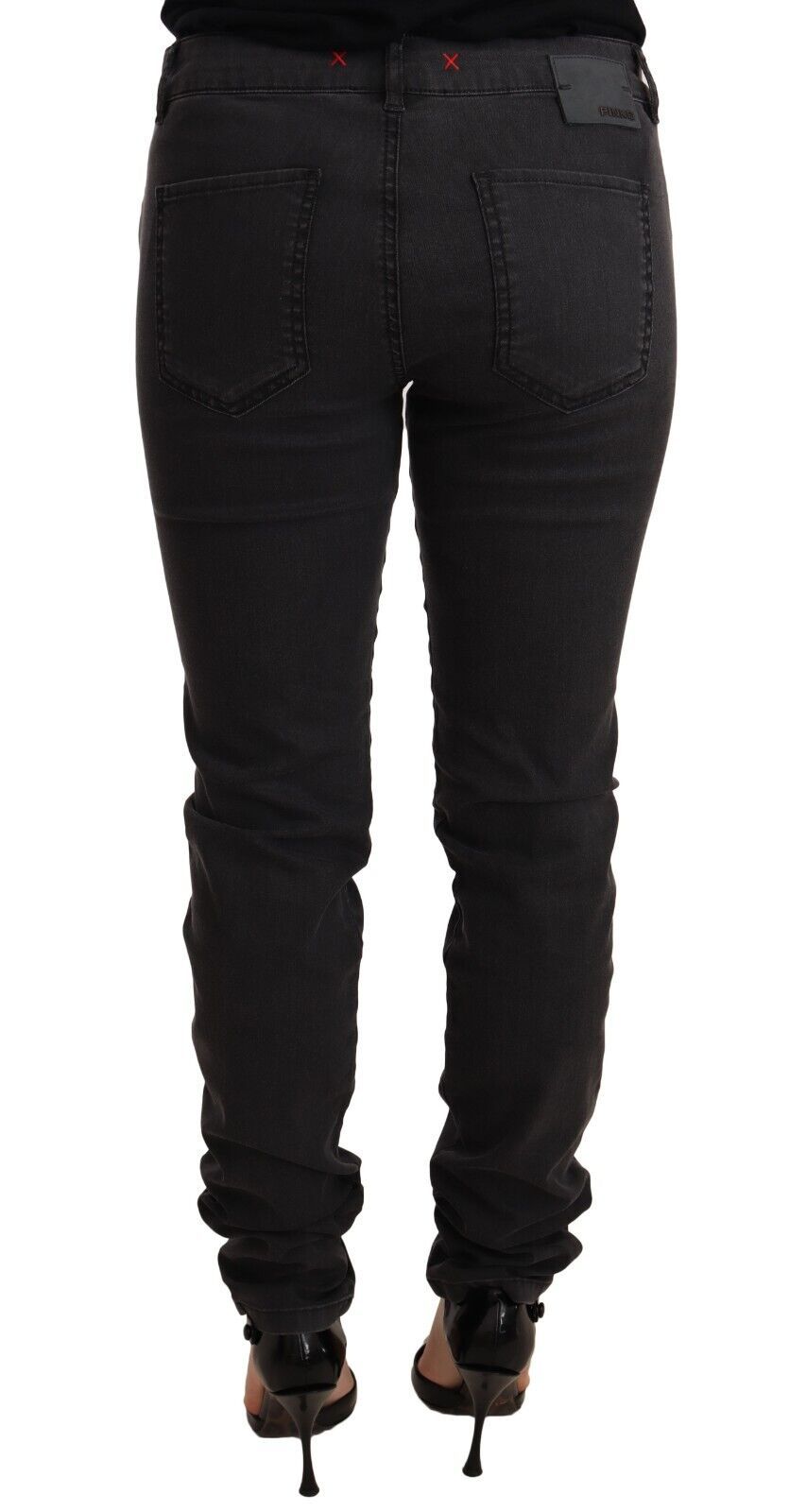 Pair of dark blue jeans on a mannequin
