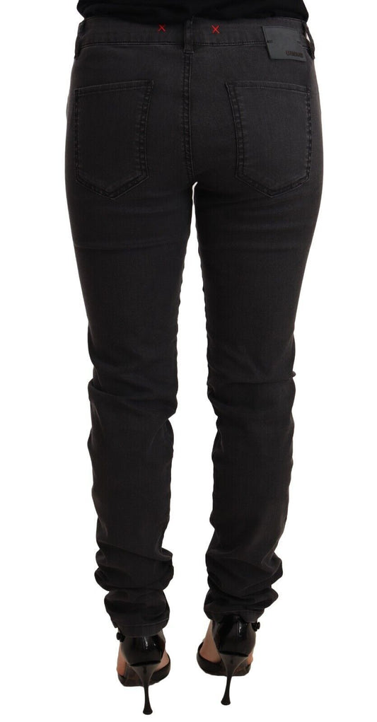 Pair of dark blue jeans on a mannequin