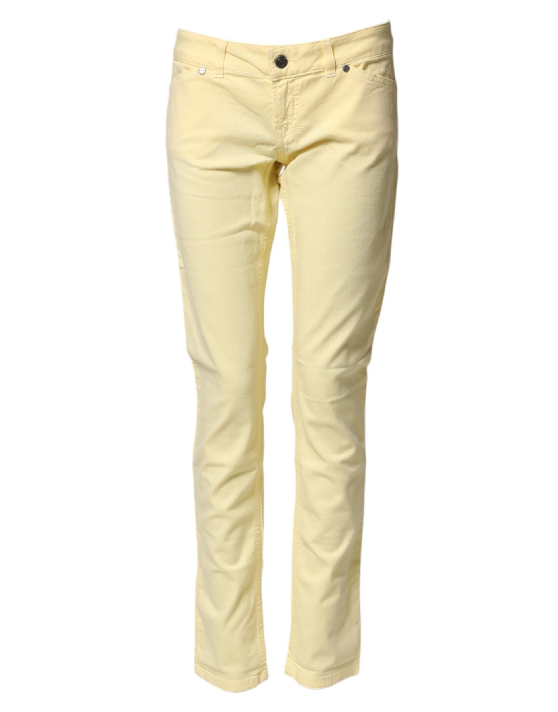 Yellow women's jeans