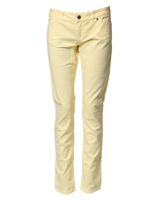 Yellow women's jeans