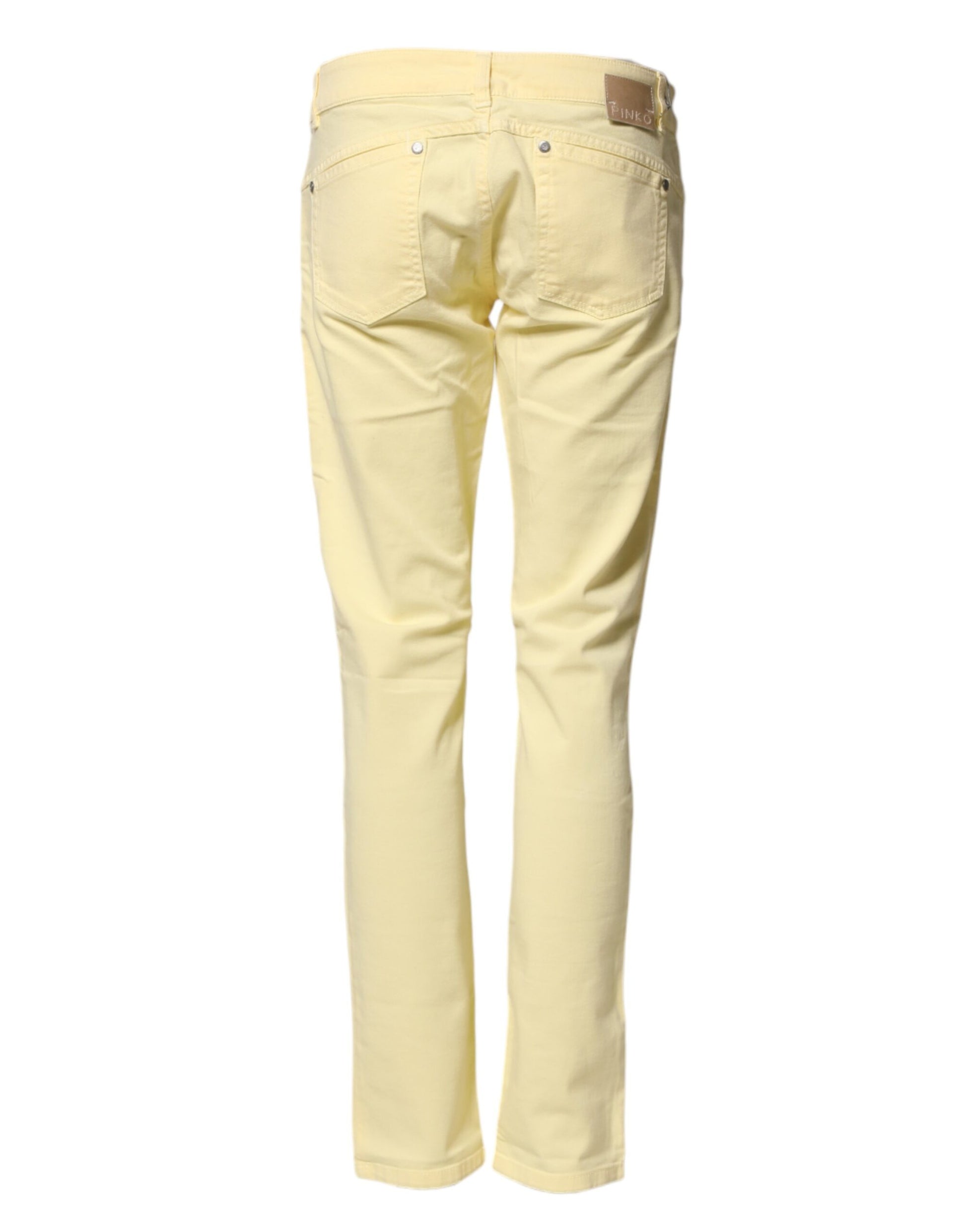 Yellow jeans on a mannequin