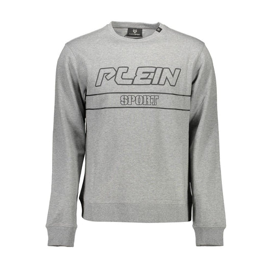 Grey sweatshirt with white lettering