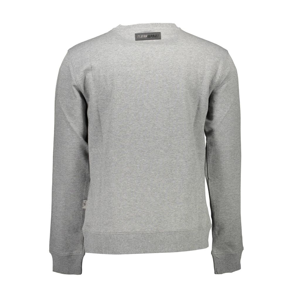 Grey sweatshirt on hanger