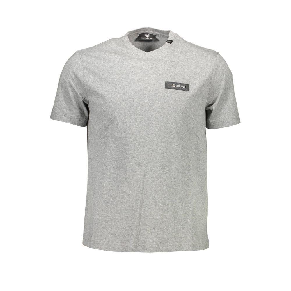 Grey short sleeve t-shirt on hanger