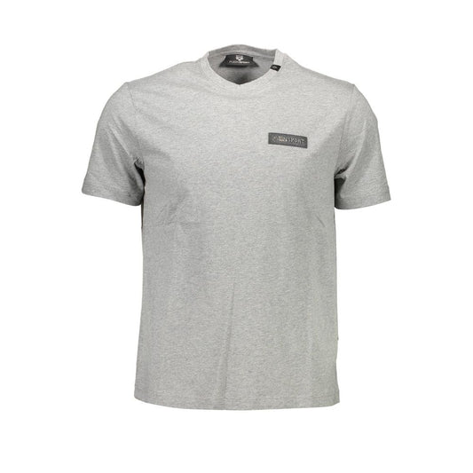 Grey short sleeve t-shirt on hanger