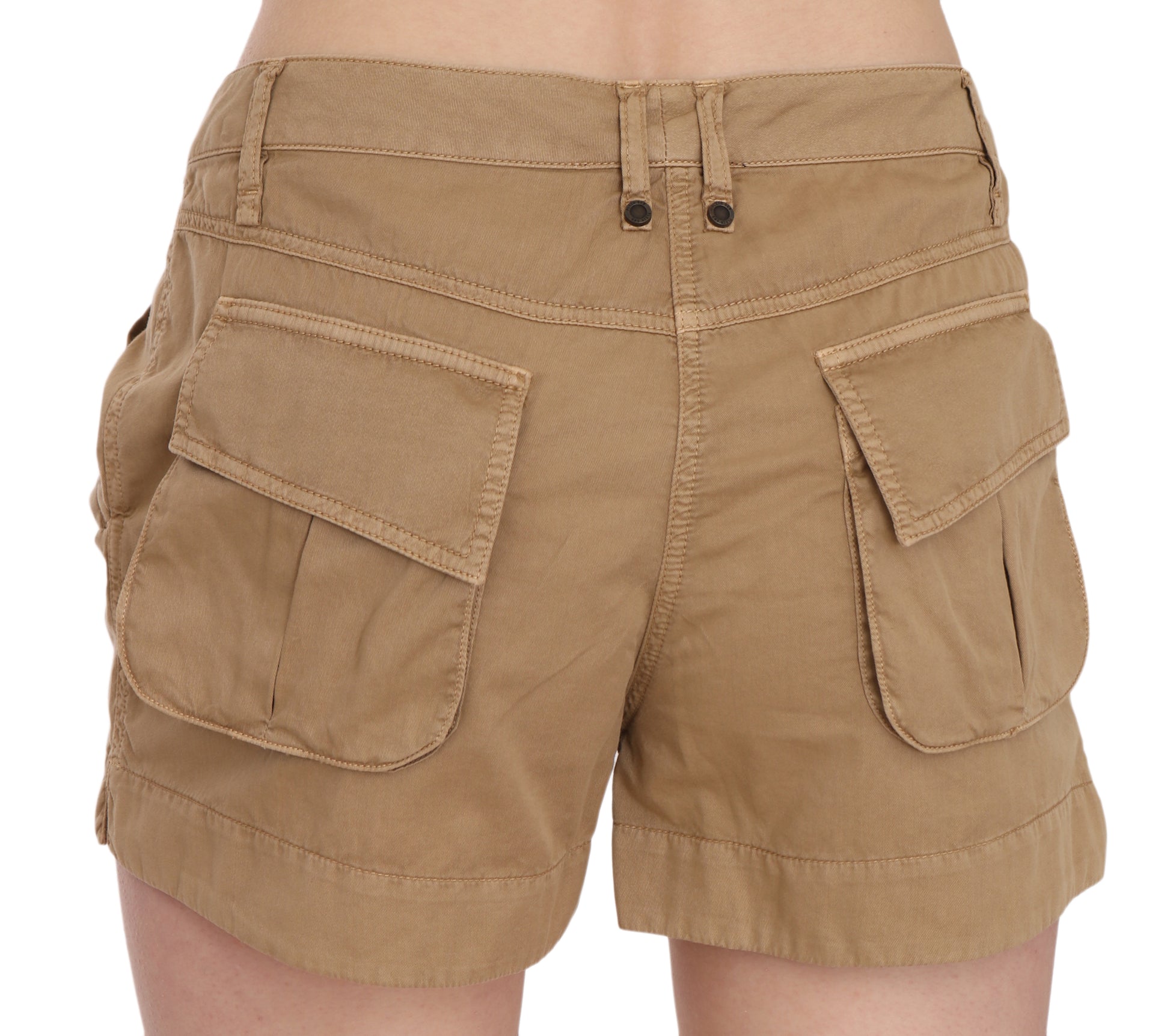 Pair of cargo shorts on a person