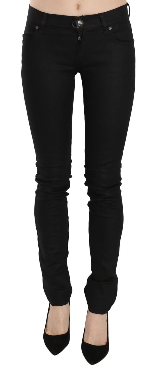 Pair of black skinny jeans on a mannequin