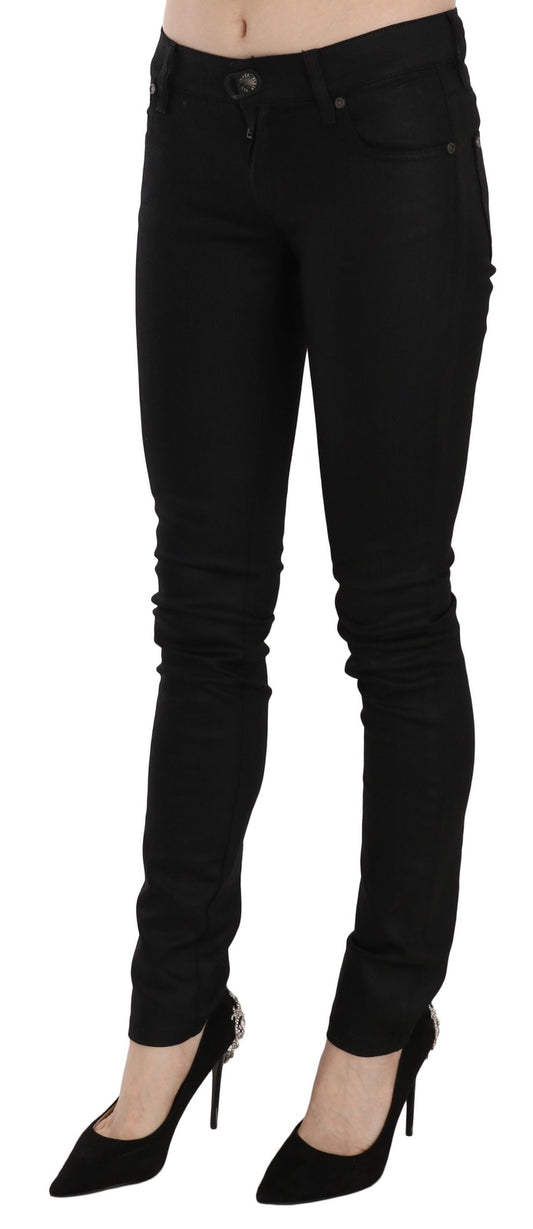 Pair of black skinny jeans on a mannequin