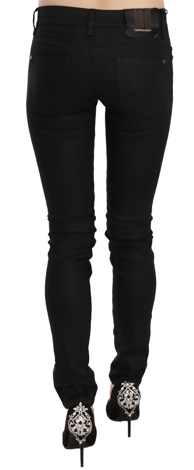 Pair of black skinny jeans on a mannequin