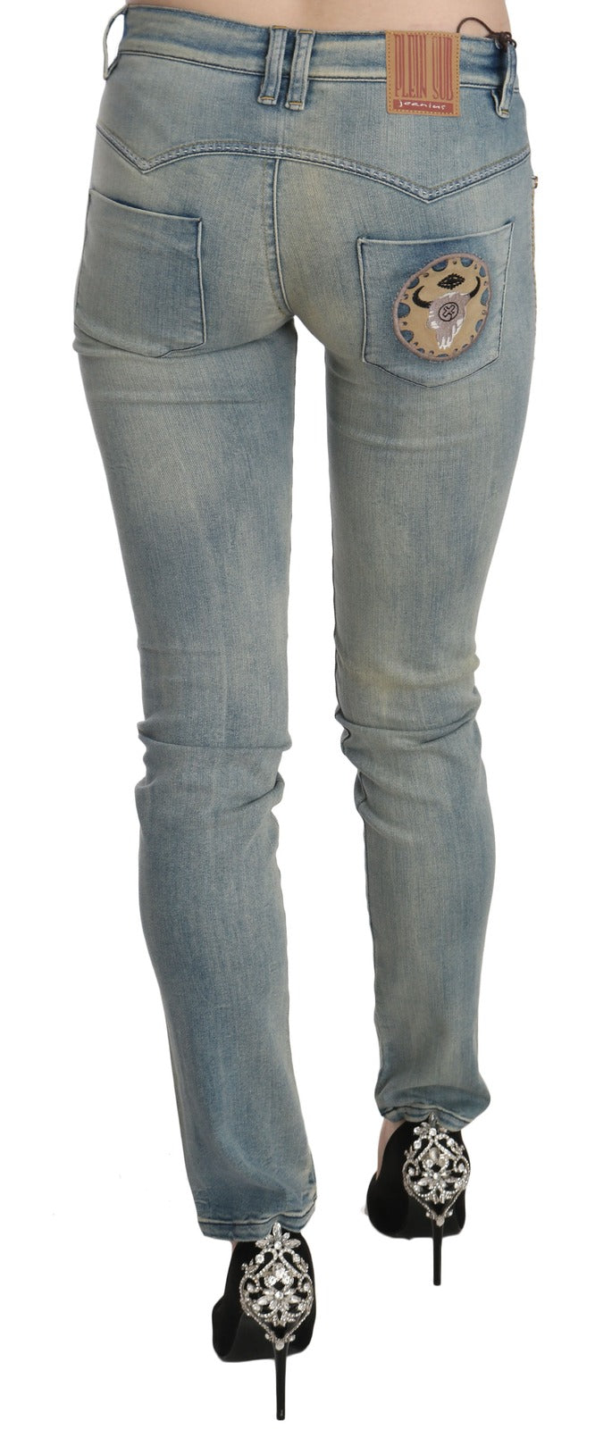 Pair of blue jeans on a mannequin