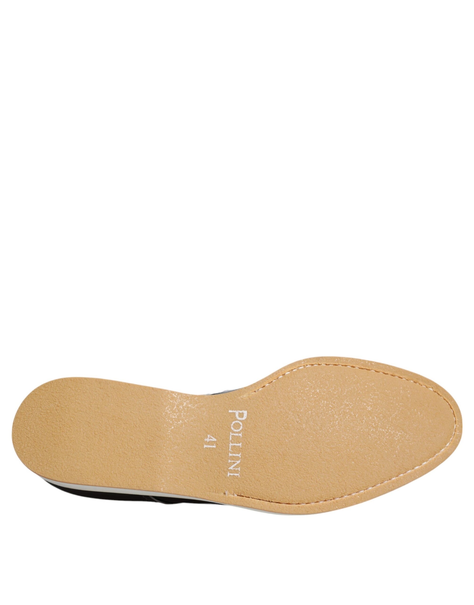 Brown leather lace-up shoe with white sole and heel