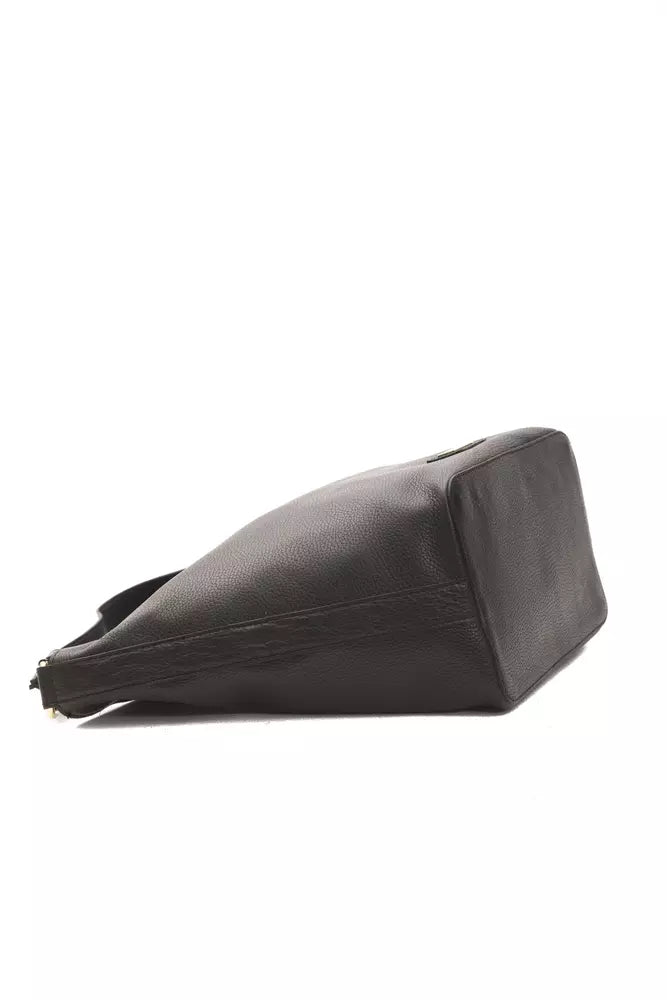Black leather gun holster