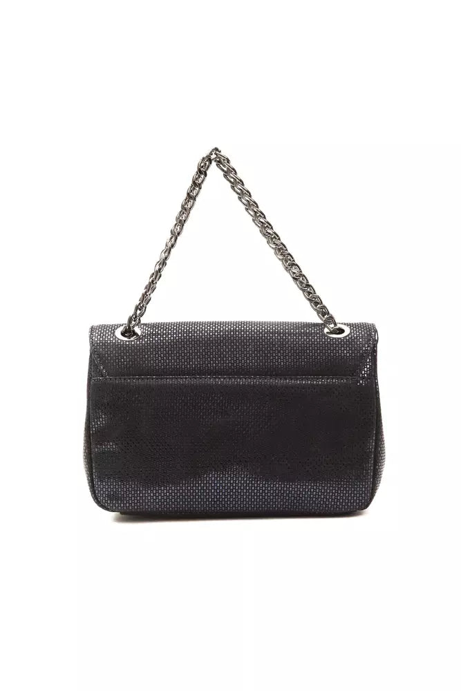 Black clutch purse with chain strap