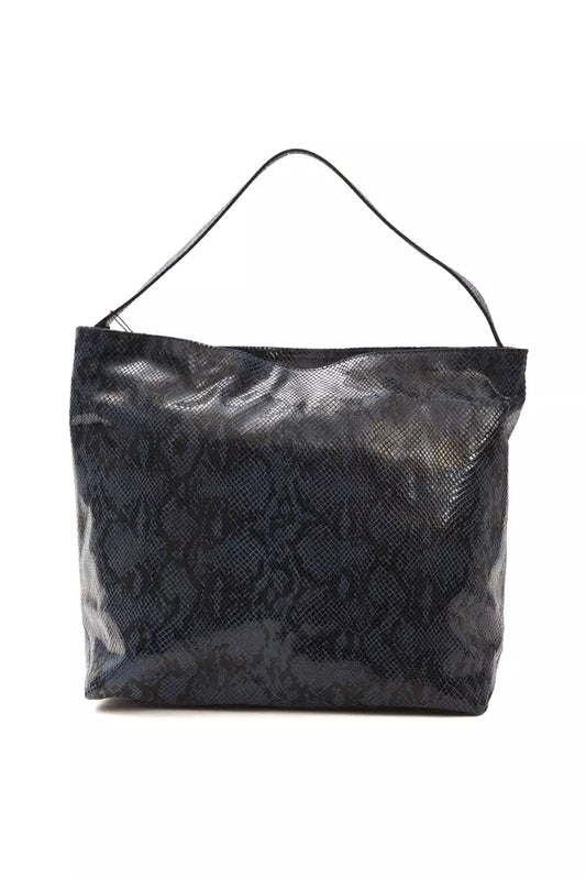 Black tote bag with handles
