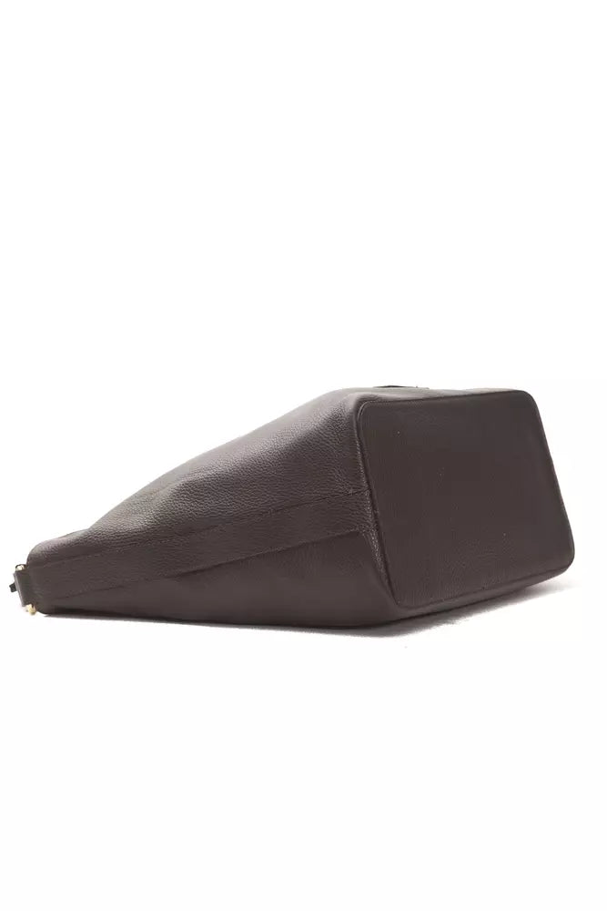 Black leather wallet on white background