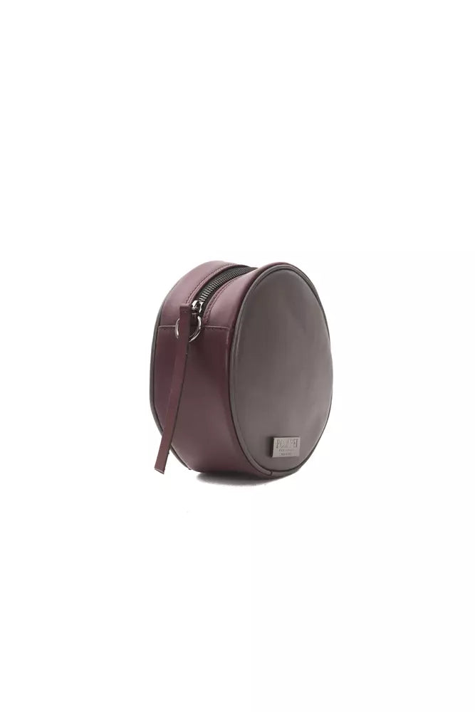Brown leather bag with handle