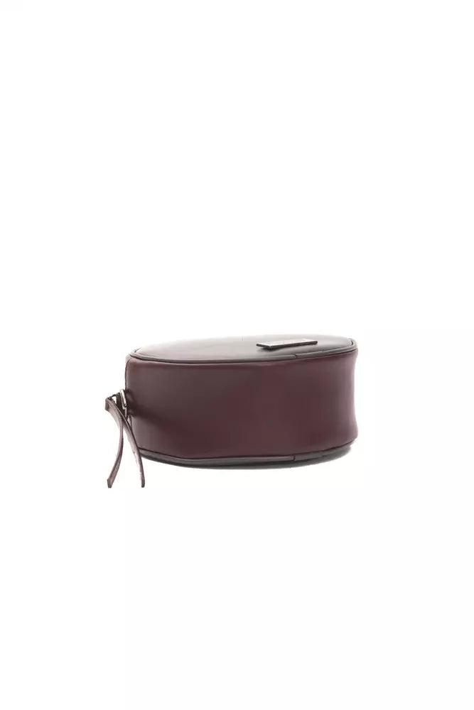 Purple leather case with handle