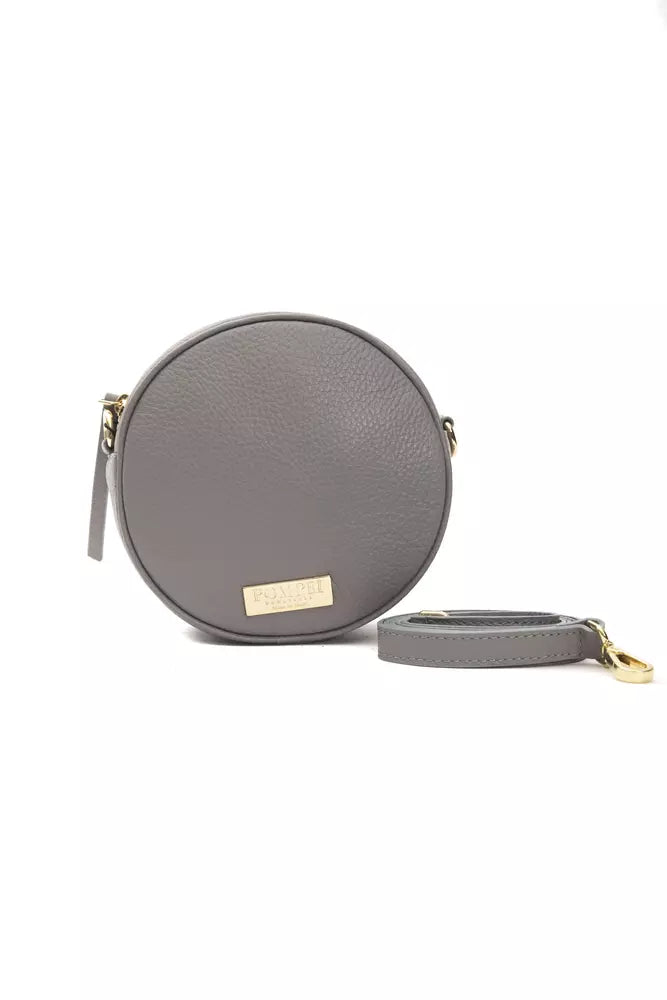 Small leather wallet with gold accents