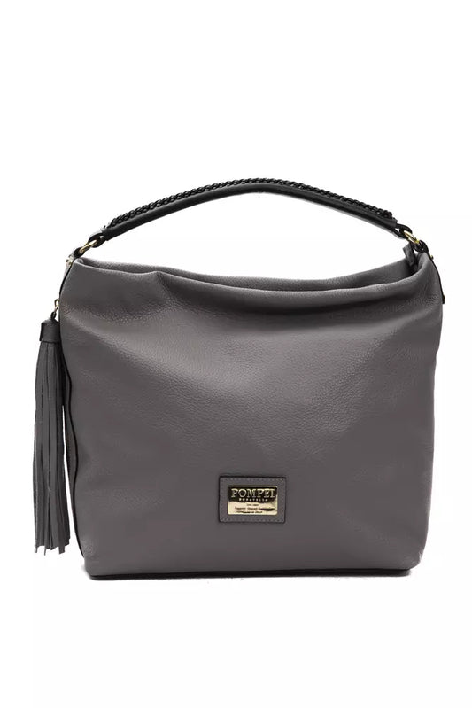 Small leather crossbody bag with a tassel