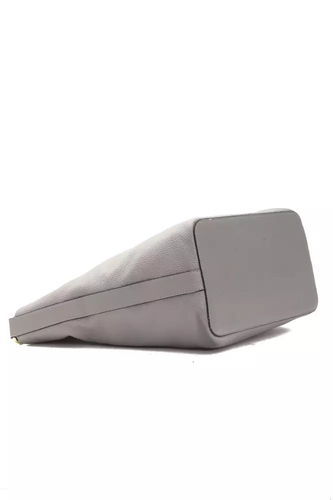 Grey metal object on white background