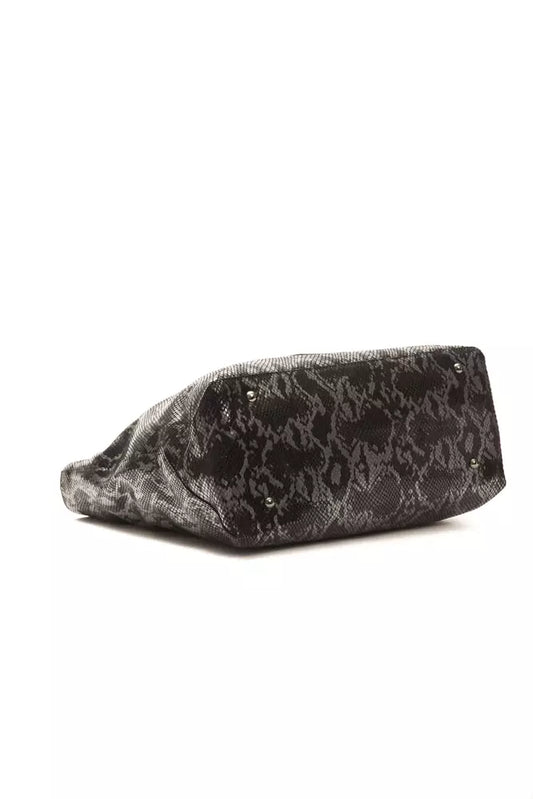 Black fabric with patterned design on white background