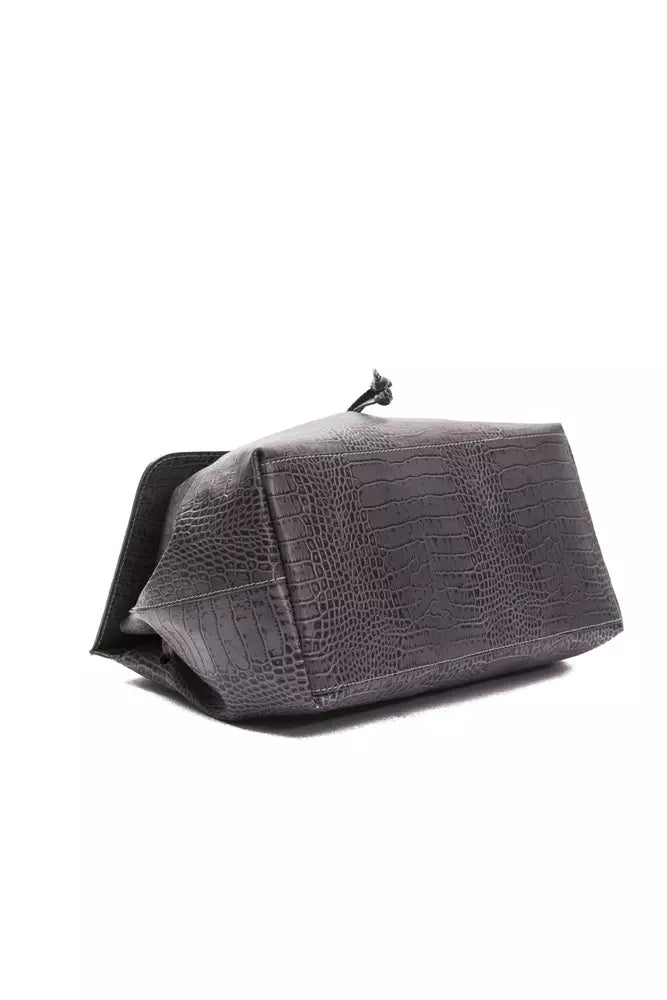 Leather clutch purse with strap