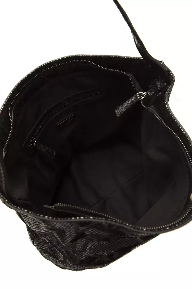 Black bag with zippered compartments