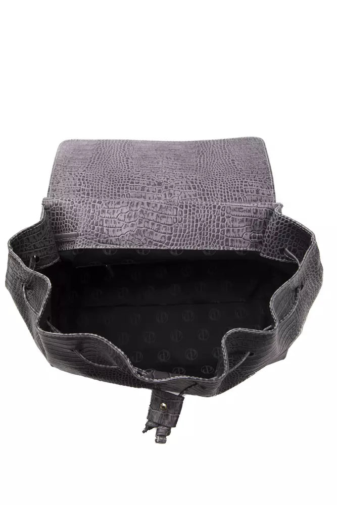 Purple leather wallet with zipper closure