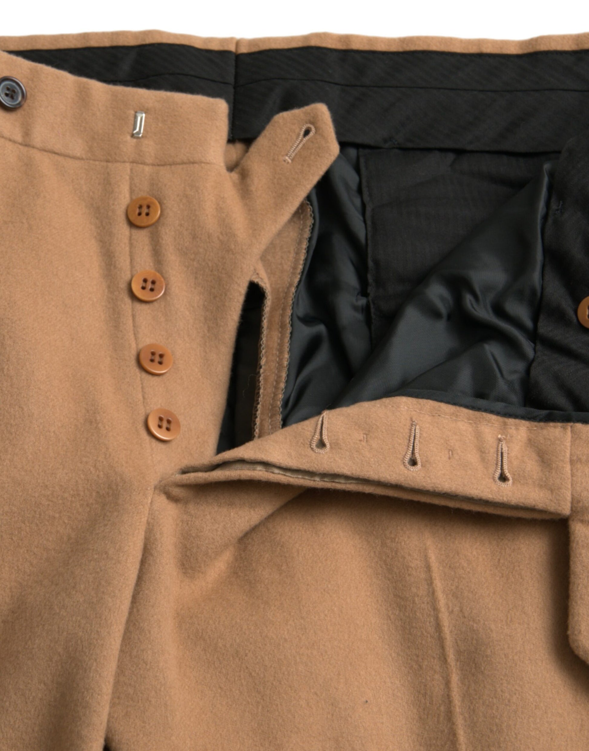 Brown jacket with buttons on front