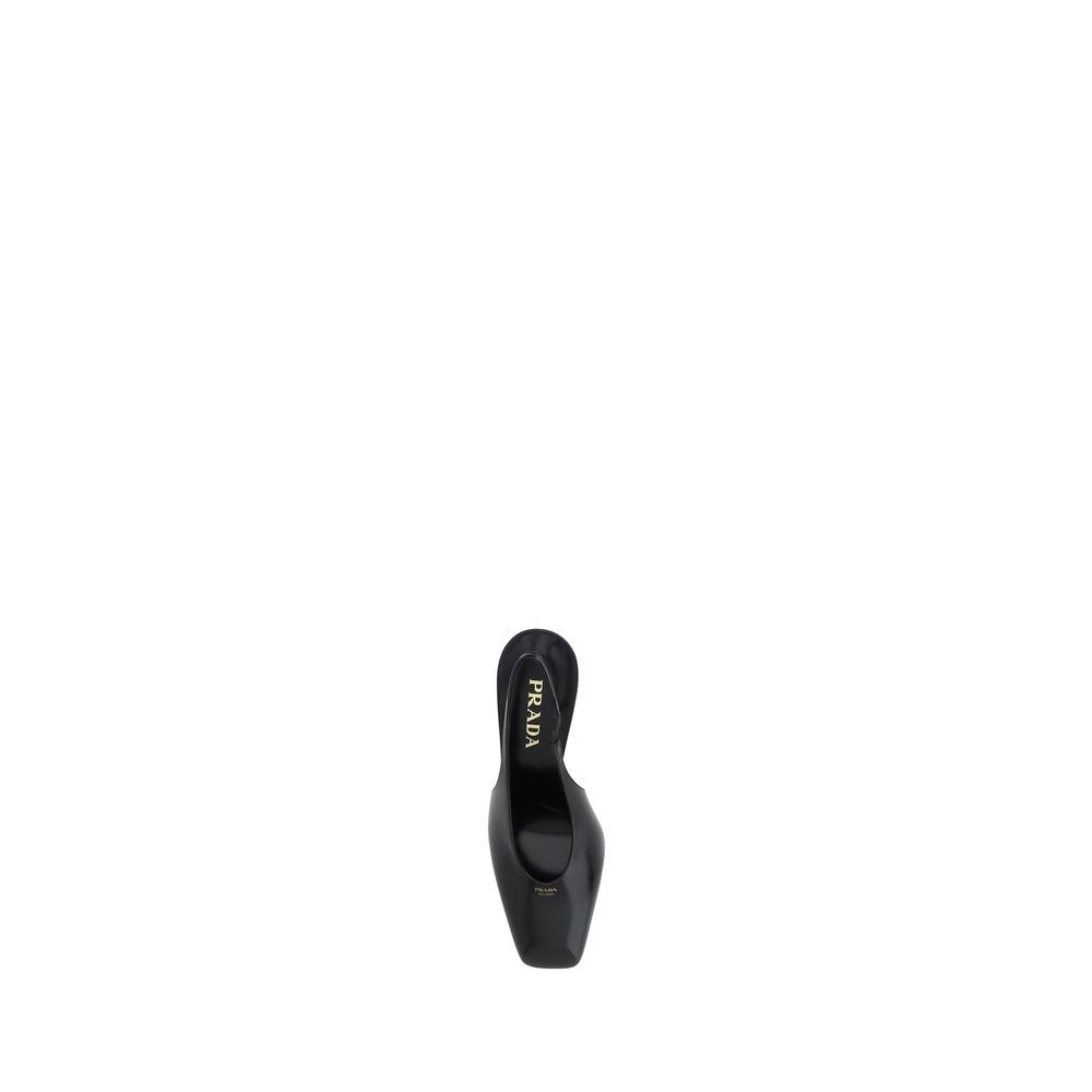 Black high heel shoe