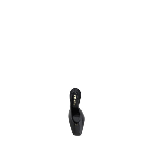 Black high heel shoe