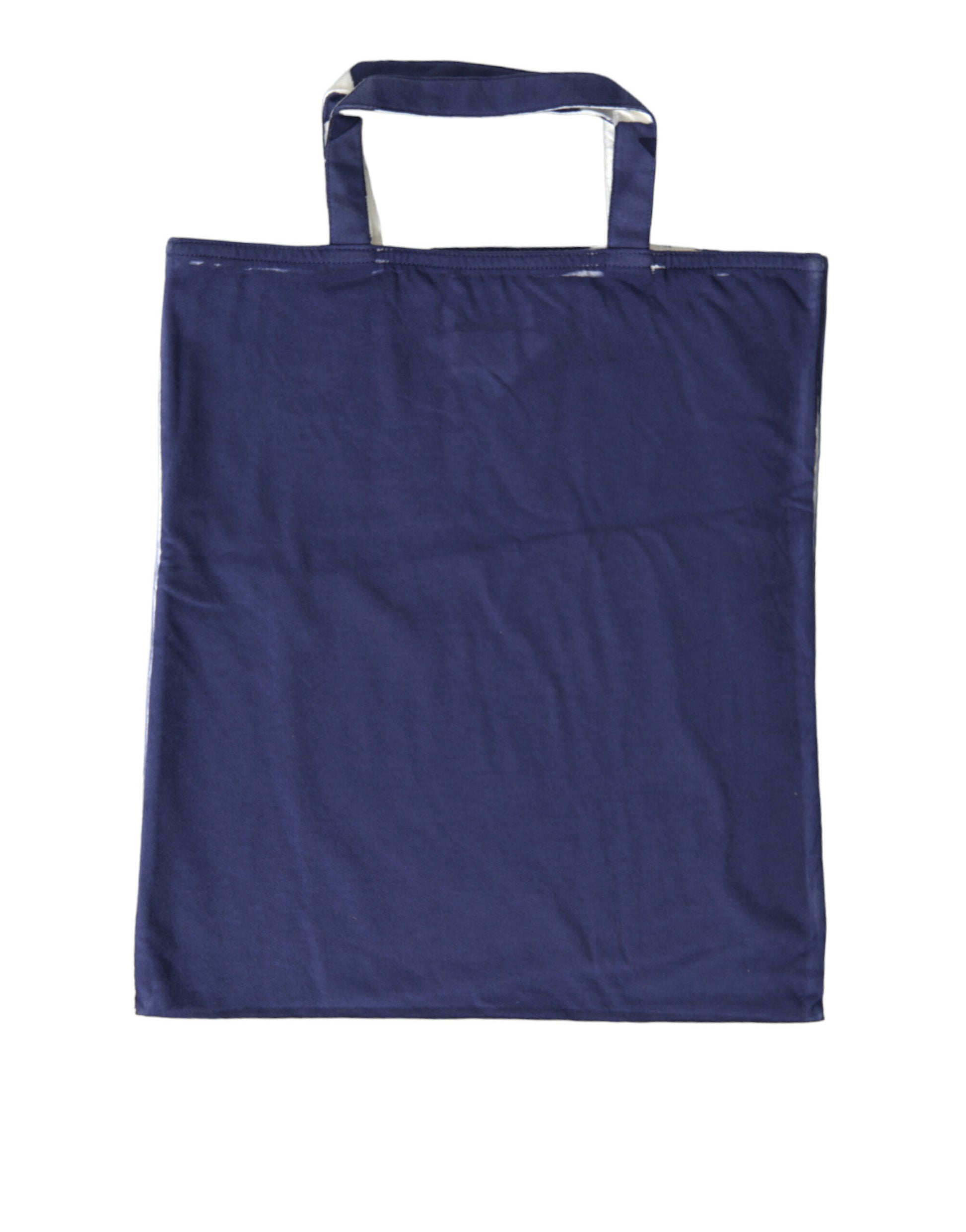 Blue tote bag with handles