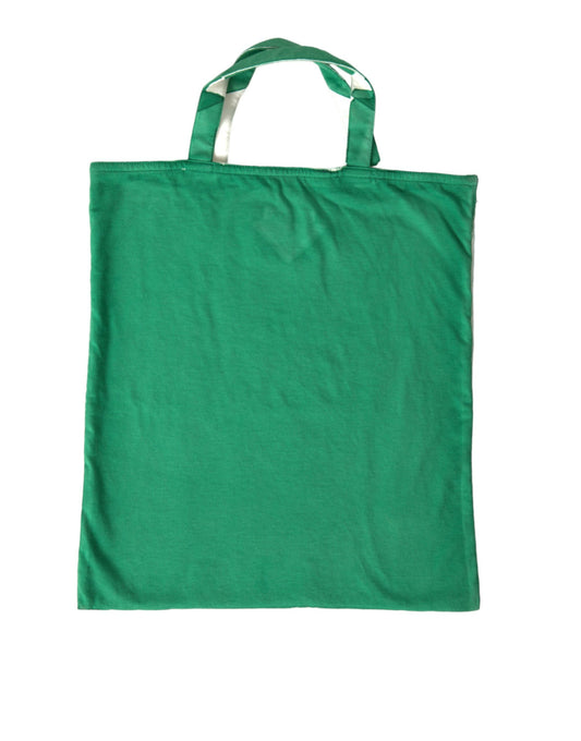 Green reusable shopping bag