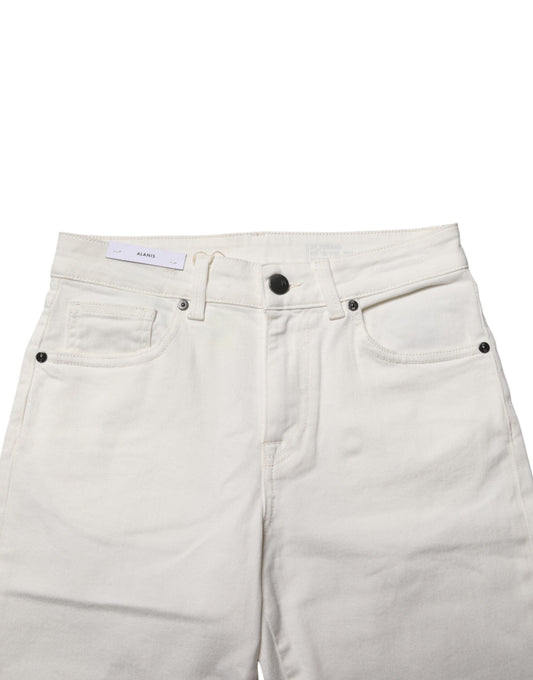 Pair of light beige shorts with two pockets on front