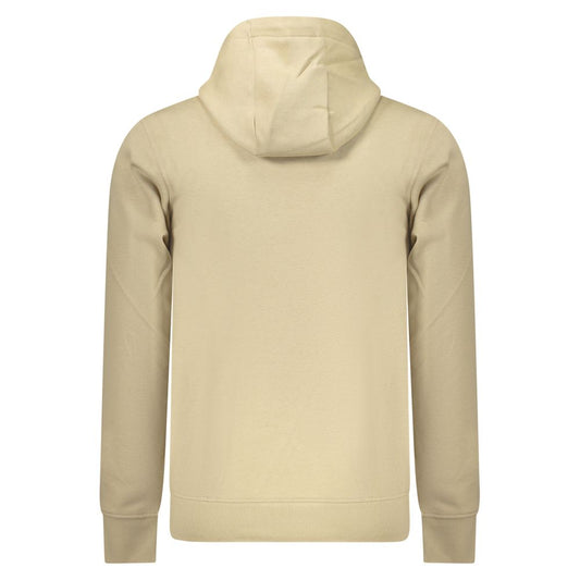 Tan hoodie sweatshirt with drawstring hood