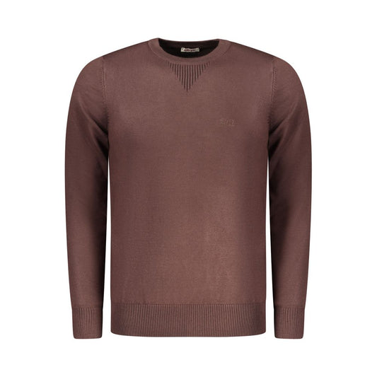 Purple sweater on hanger