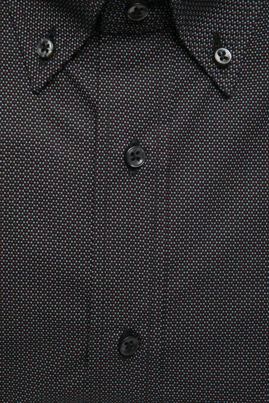 Black button up shirt with collar