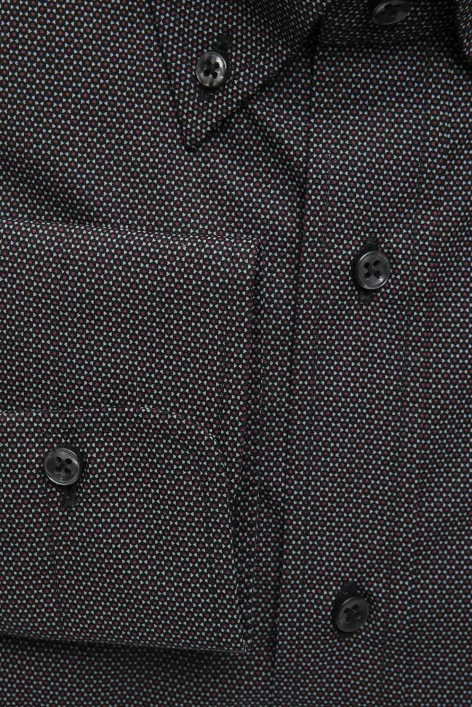 Black jacket with white polka dots