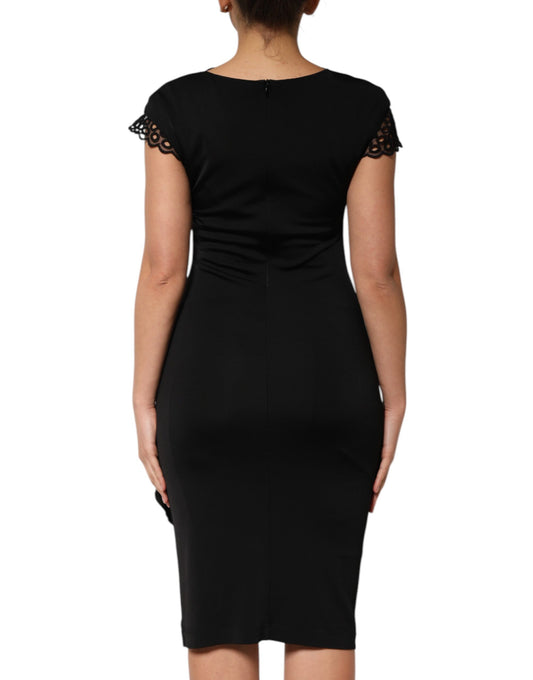 Black dress with lace detailing on back