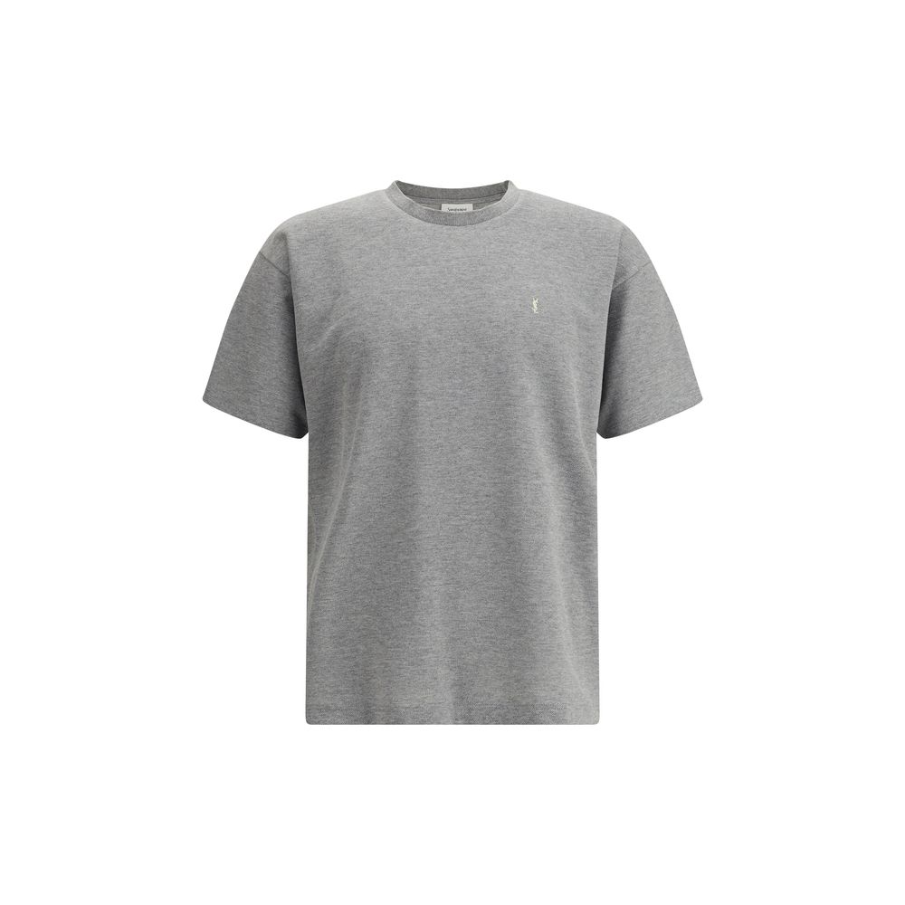 Grey short sleeve polo shirt