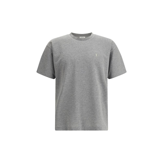 Grey short sleeve polo shirt