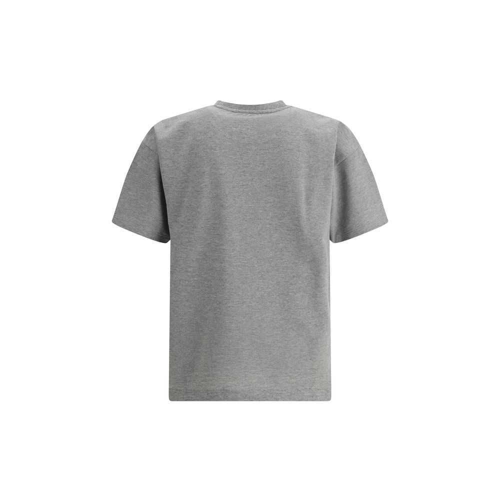 Grey short sleeve t-shirt on a hanger