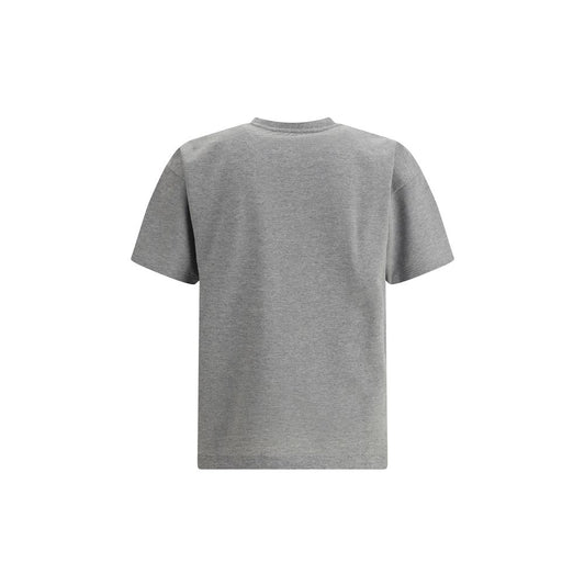 Grey short sleeve t-shirt on a hanger
