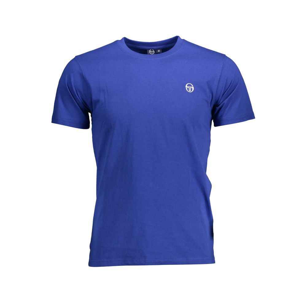 Blue short sleeve t-shirt on a mannequin