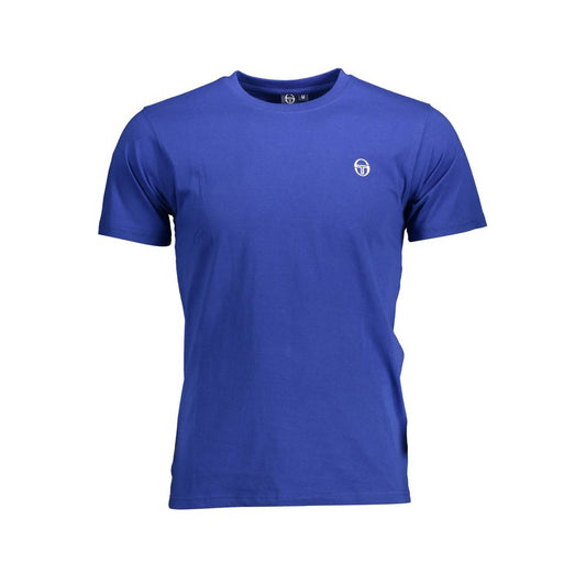 Blue short sleeve t-shirt on a mannequin